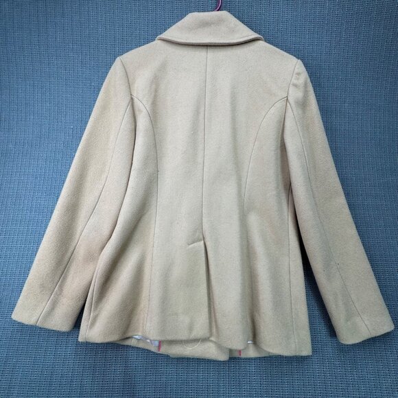 Gap Womens Double-Breasted Peacoat Tan Size Medium - Picture 2 of 8